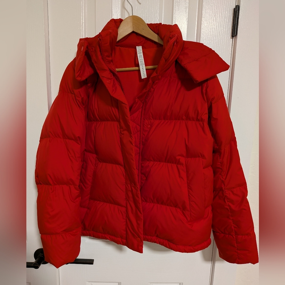 Lululemon Red Puffer Jacket